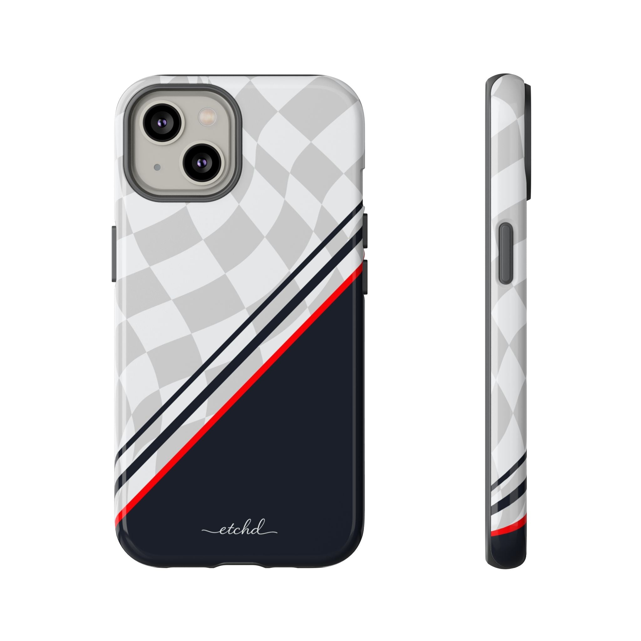 Checkered Flag Phone Case by etchd, view 2