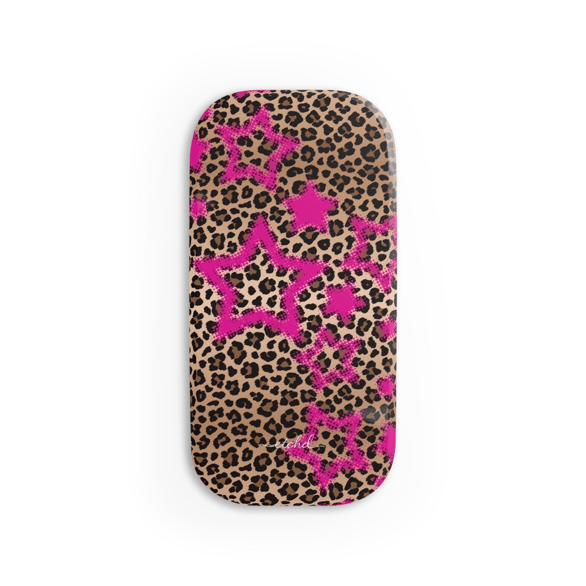 Y2K Leopard Click-On Phone Grip by etchd