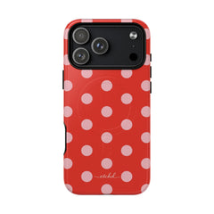 Blush & Poppy Polka Dot Magnetic Phone Case by etchd, view 31