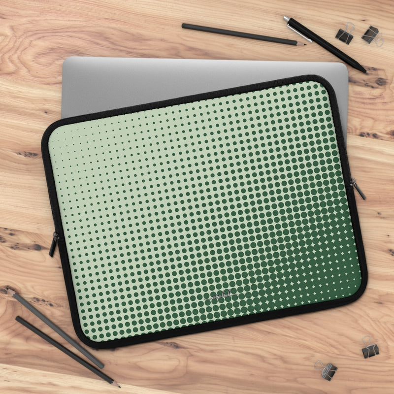 Matcha Halftone Laptophülle-zoom-
