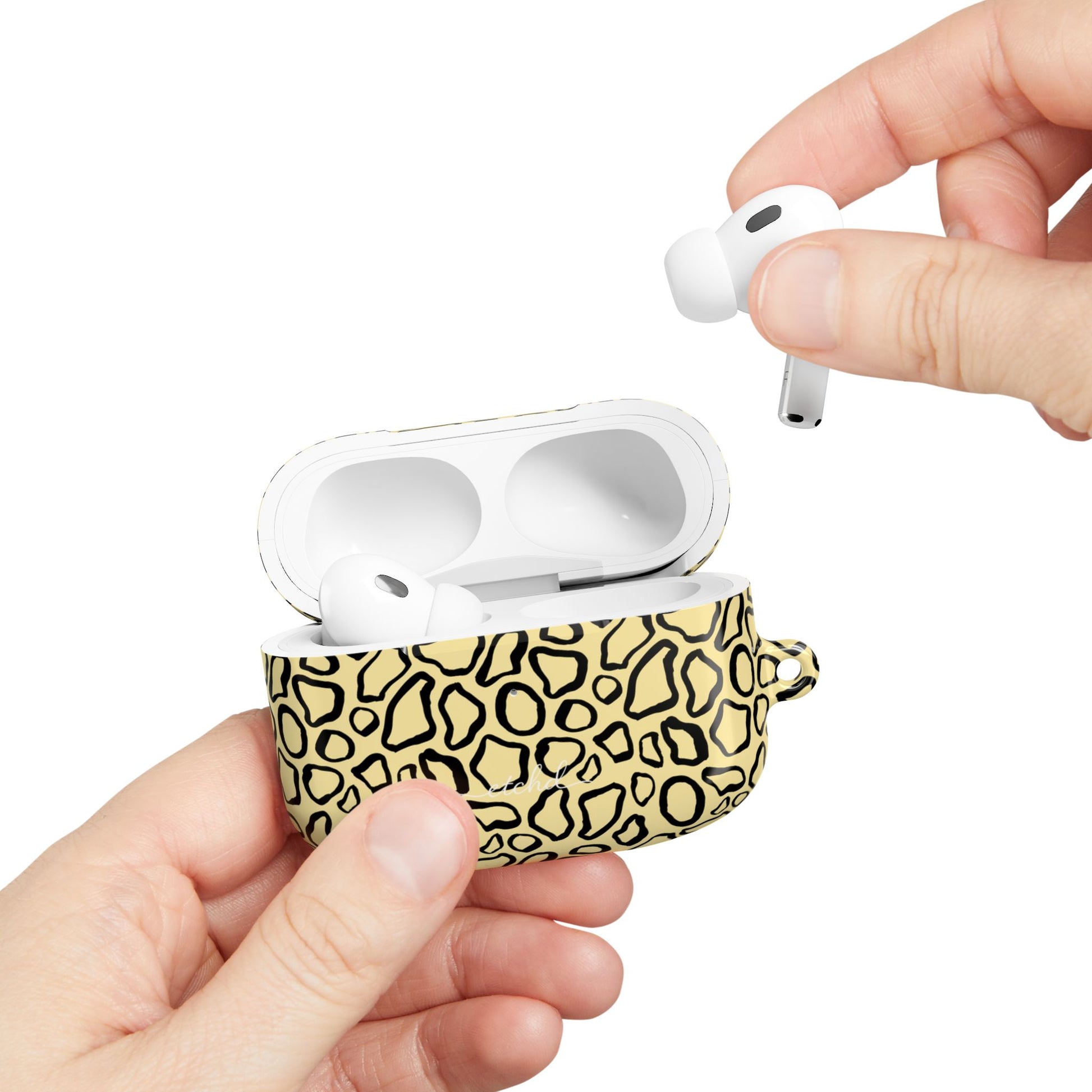 Abstract Print Butter AirPod Case by etchd, view 11