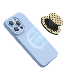 Butter Yellow And Brown Polka Dot Phone Grip And Stand by etchd, view 5