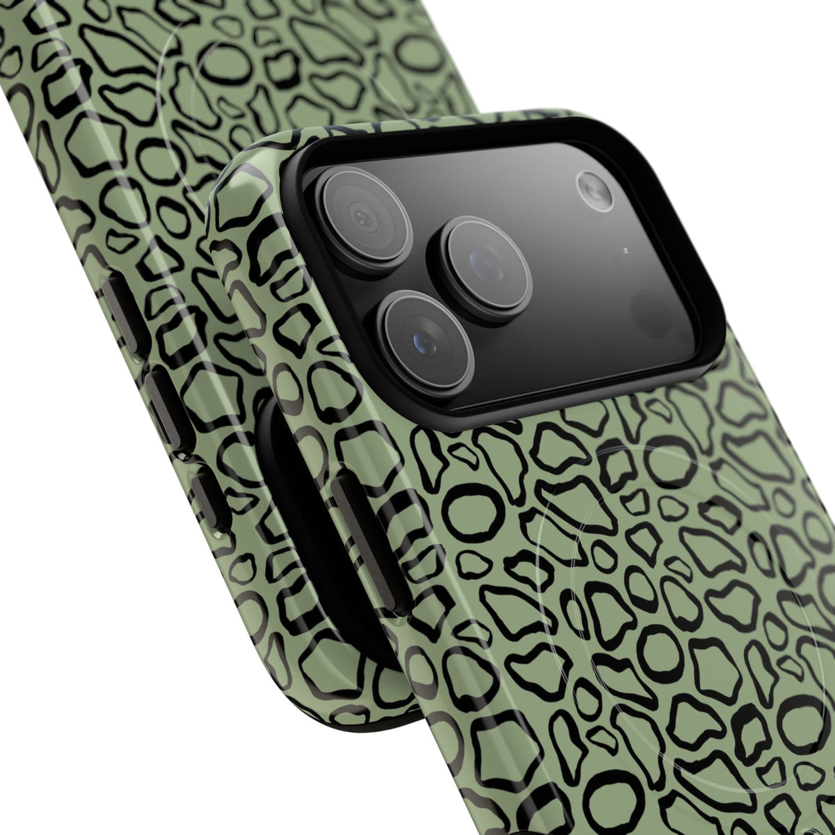 Abstract Print Sage Magnetic Phone Case by etchd, view 97