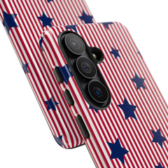 Red Stripes & Blue Stars Phone Case by etchd, view 209