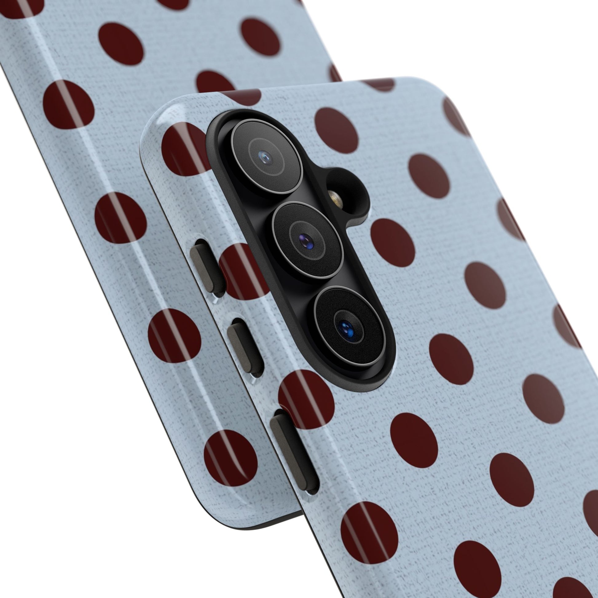 Blue & Cherry Polka Dot Phone Case by etchd, view 67