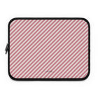 Blush & Cream Striped Diagonal Funda para portátil