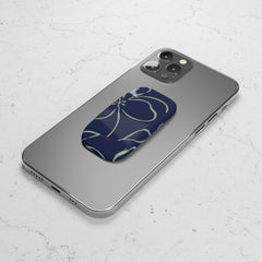 Navy & Sage Floral Click-On Phone Grip by etchd, view 5