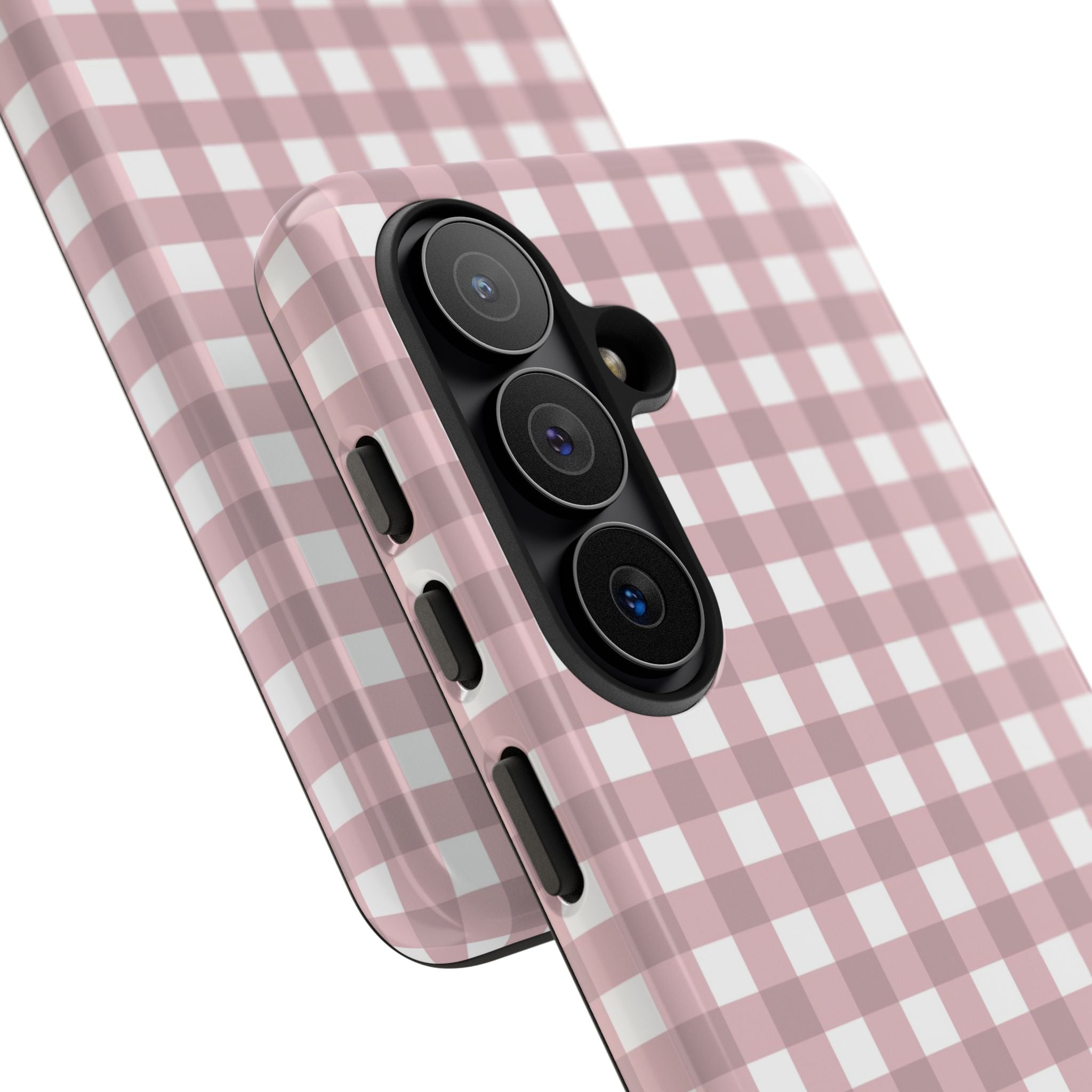 Pink Gingham Phone Case by etchd, view 219