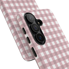 Pink Gingham Phone Case by etchd, view 219