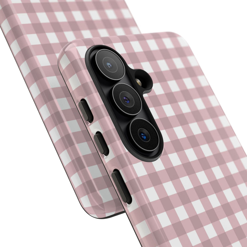 Pink Gingham Phone Case by etchd, view 219