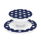 Cream & Navy Polka Dot Phone Grip And Stand