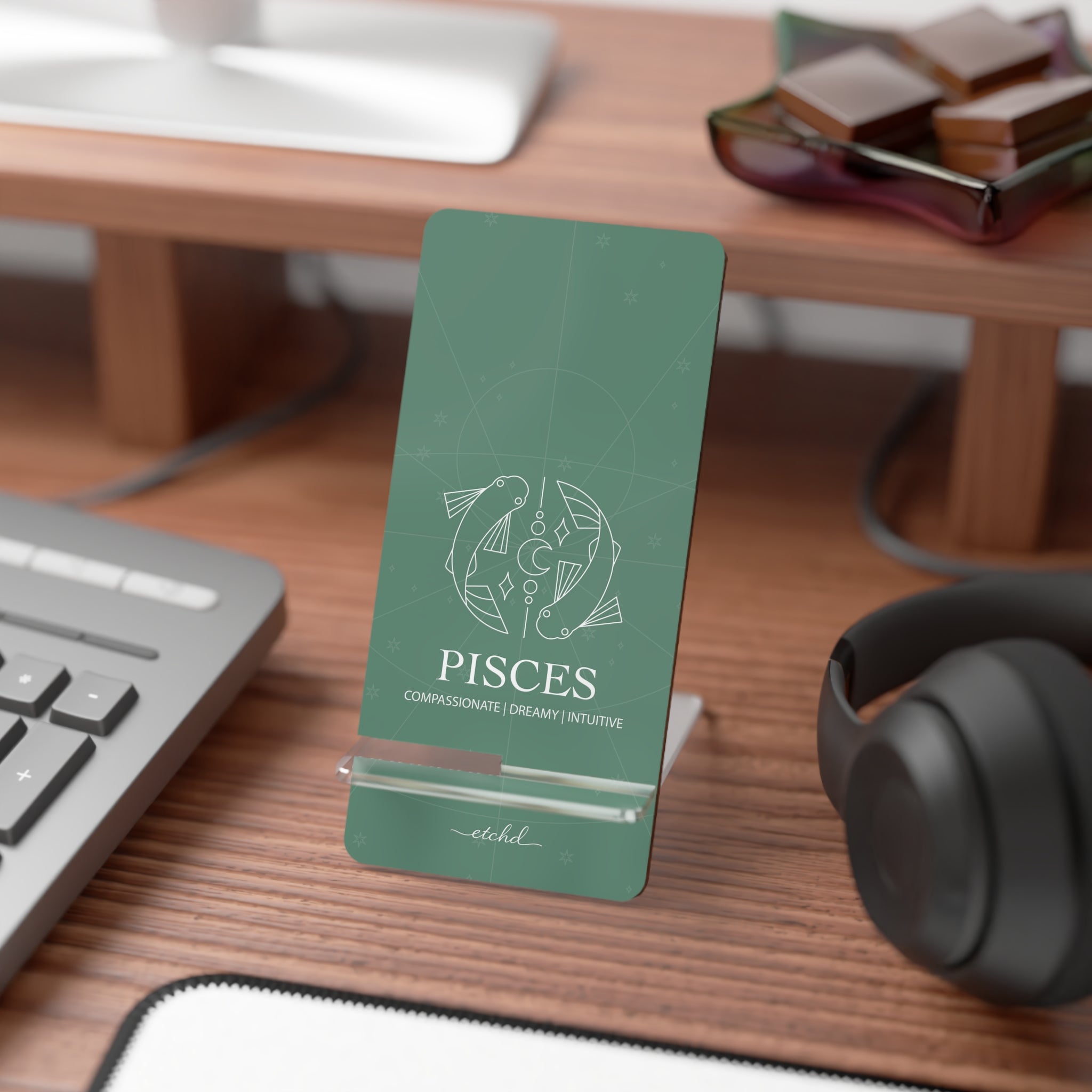 Pisces Phone Stand by etchd, view 3