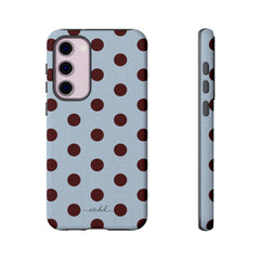Blue & Cherry Polka Dot Phone Case by etchd, view 20