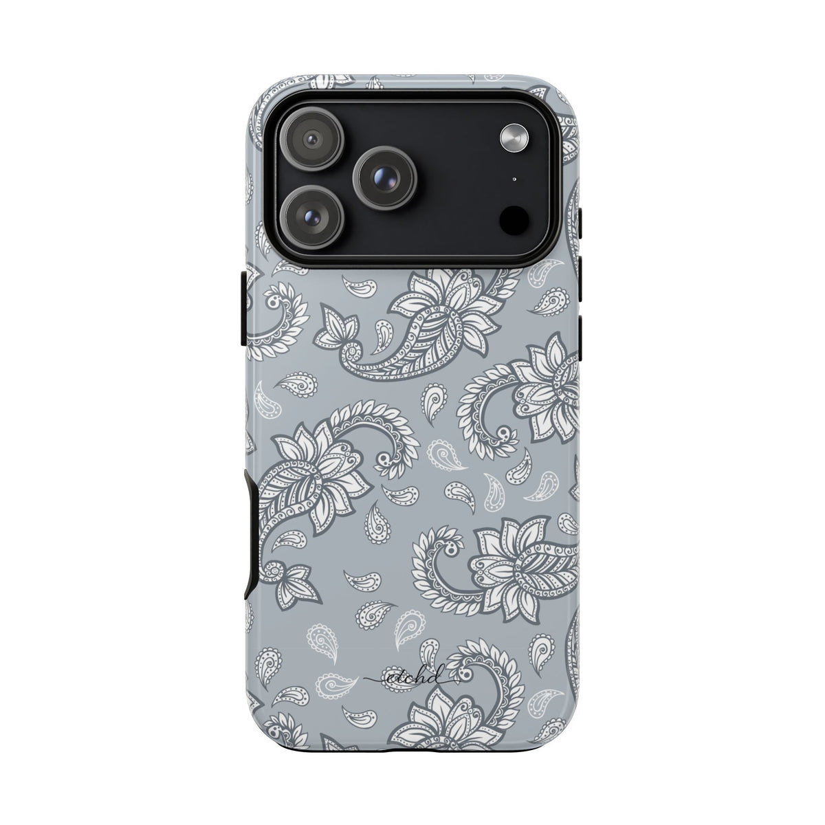 Dusty Blue Paisley Phone Case by etchd, view 59