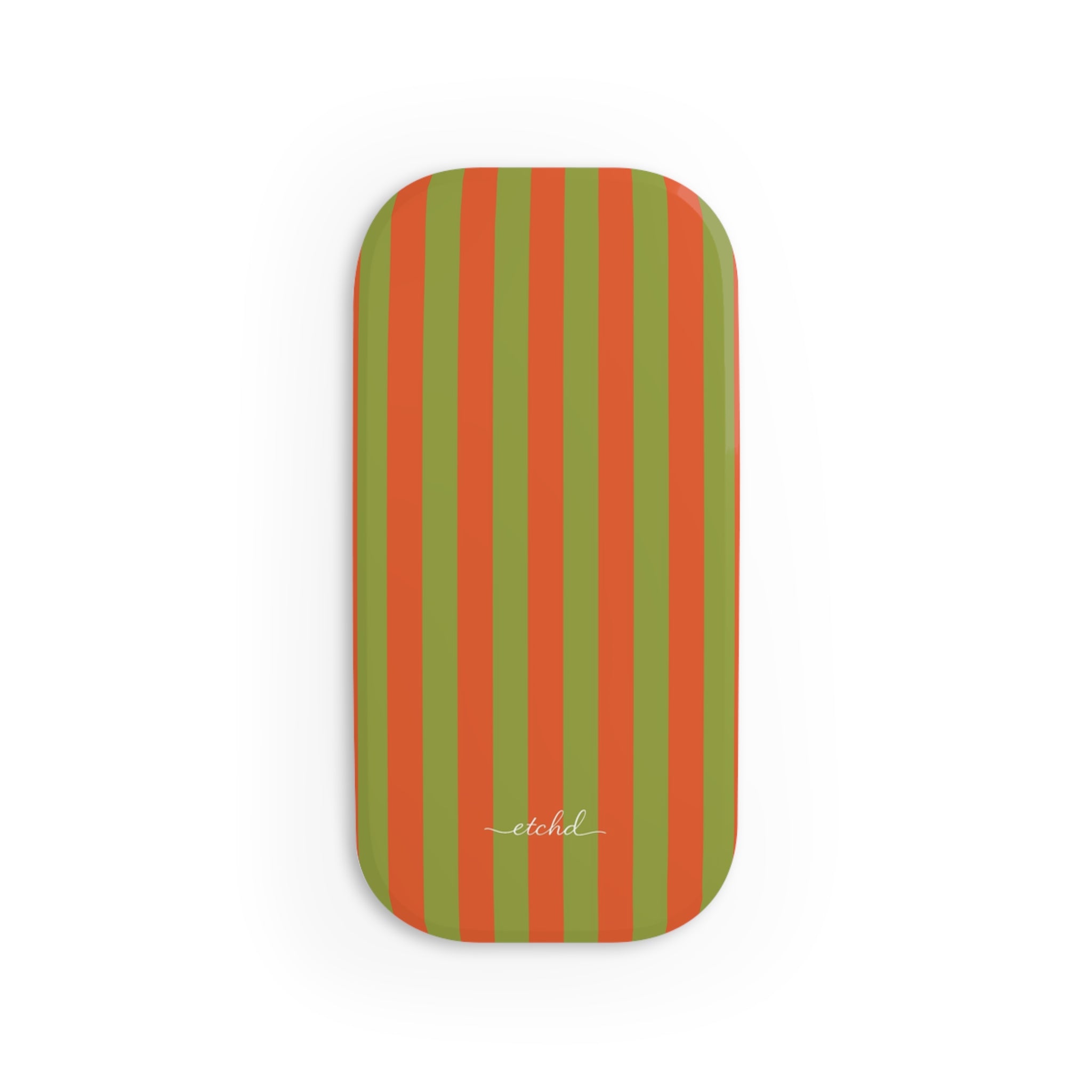 Persimmon And Wasabi Click-On Phone Grip by etchd, view 2