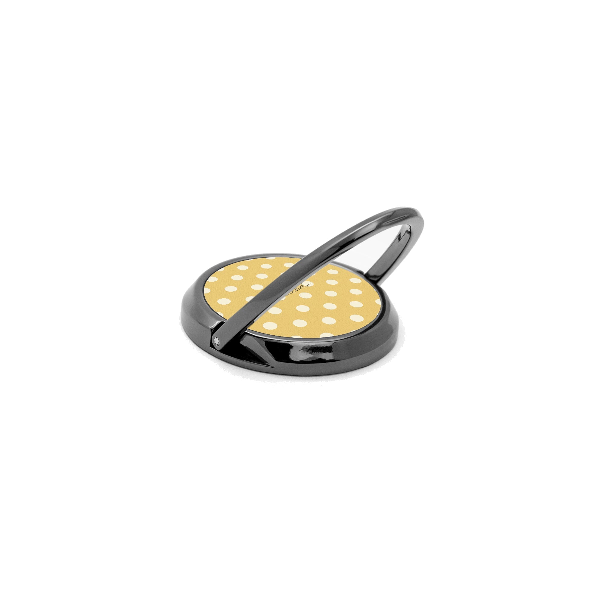 Cream & Butter Polka Dot Phone Ring Holder by etchd, view 5