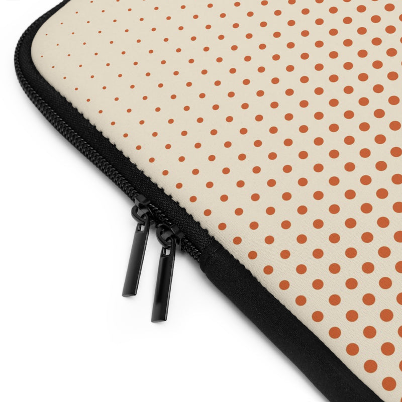 Tangerine Halftone Laptophülle-zoom-