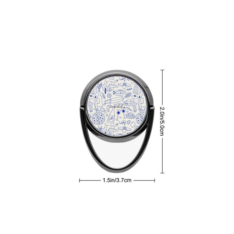 Food Pattern Phone Ring Holder-zoom-