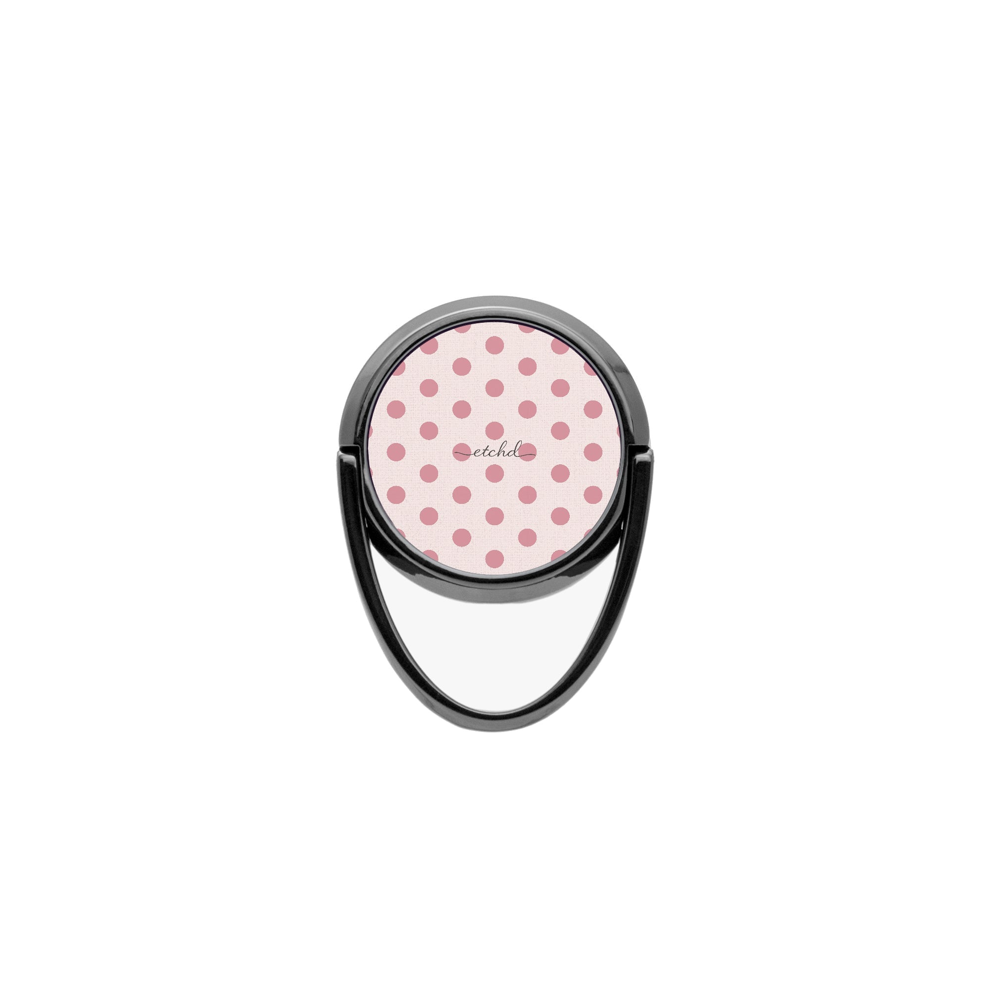 Blush Polka Dot Phone Ring Holder by etchd, view 4