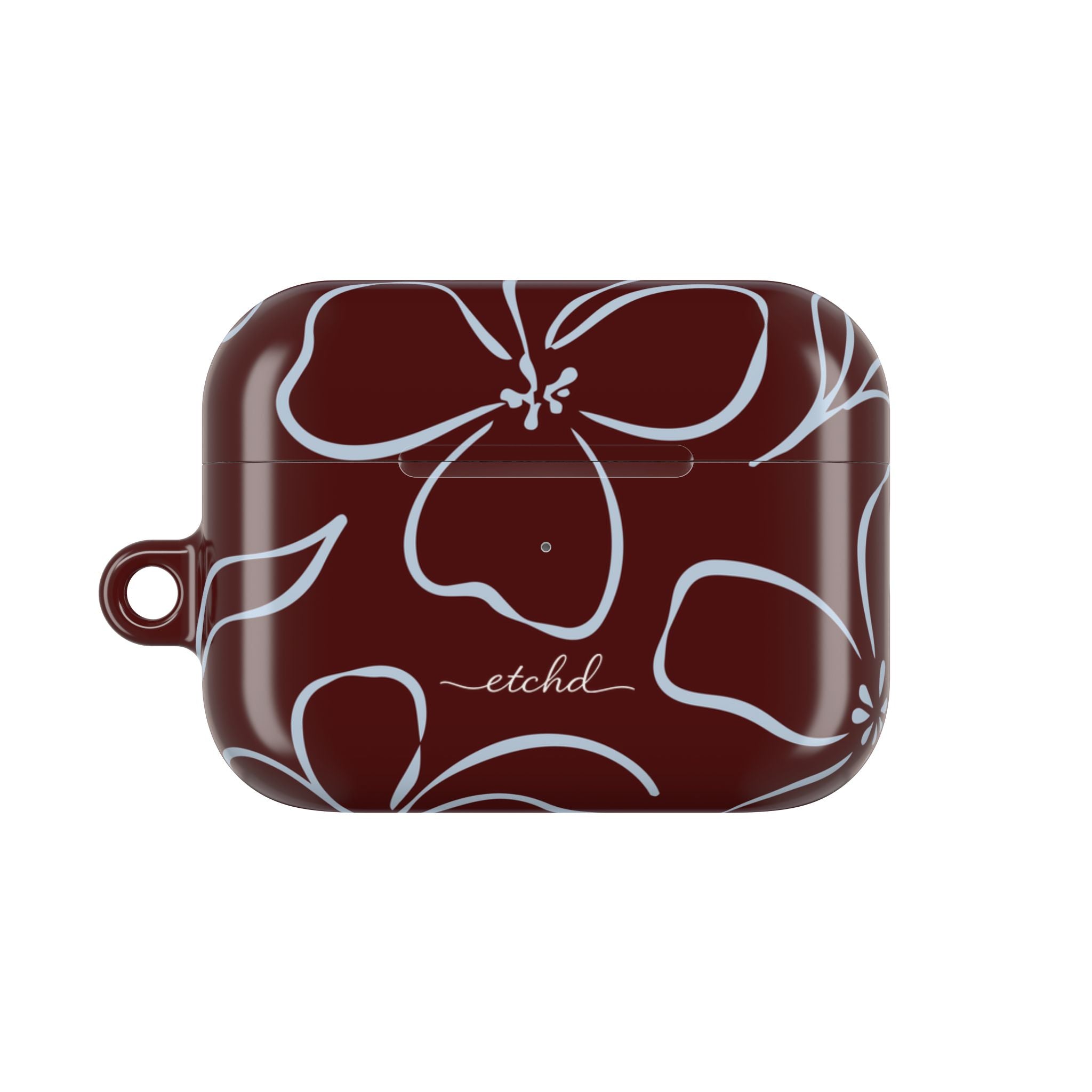Blue & Cherry Floral AirPod Case by etchd, view 2
