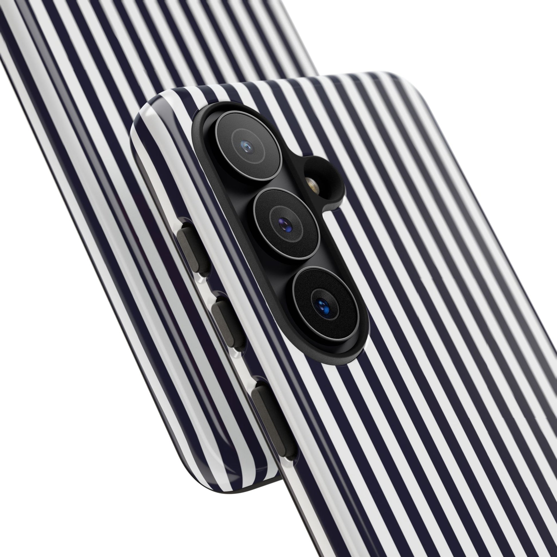 Navy & White Striped Phone Case by etchd, view 219