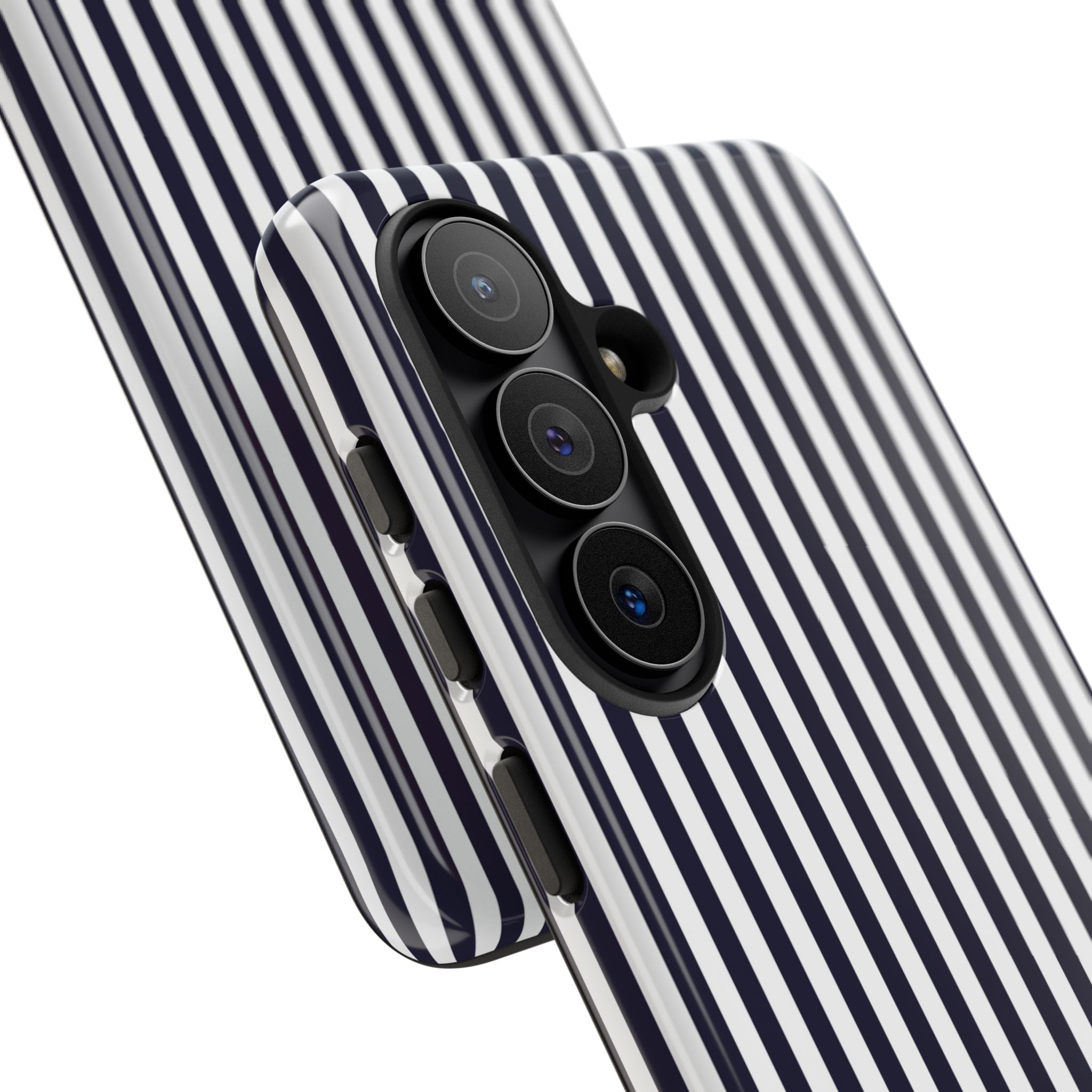 Navy & White Striped Phone Case by etchd, view 219