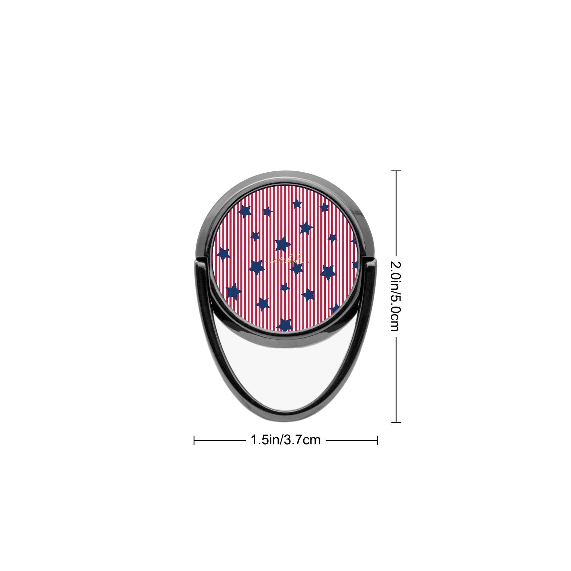Red Stripes & Blue Stars Phone Ring Holder by etchd, view 3