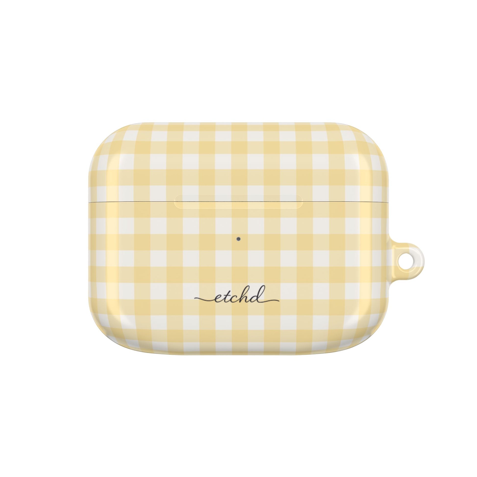 Butter & White Gingham AirPod Case by etchd