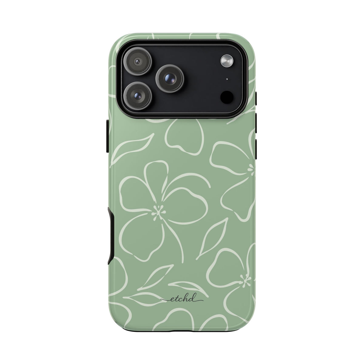 Sage & Cream Floral Phone Case by etchd, view 59