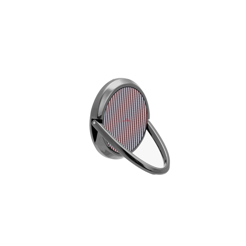 Blue & Cherry Striped Handy Ring-Halterung-zoom-