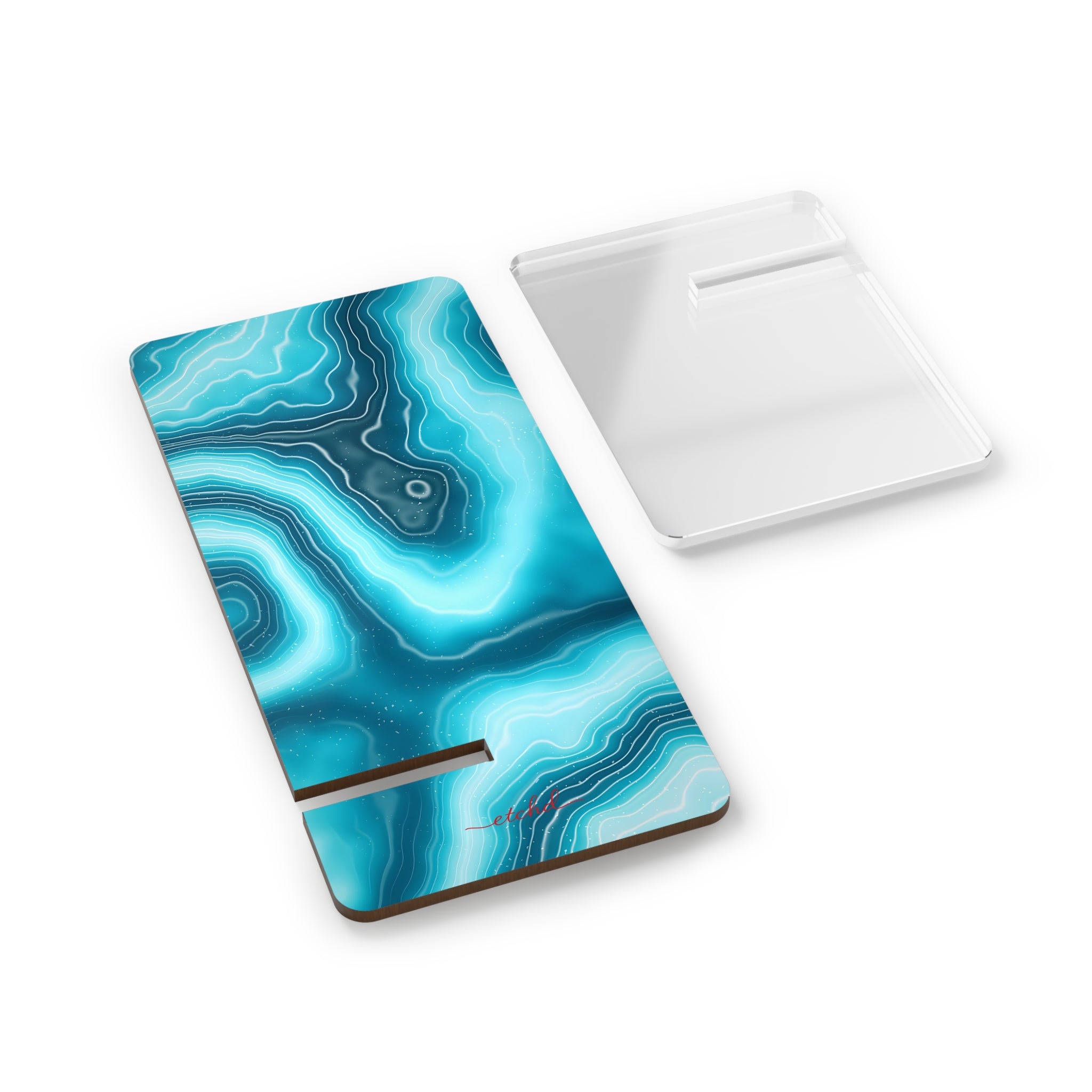 Aquamarine Phone Stand by etchd, view 2