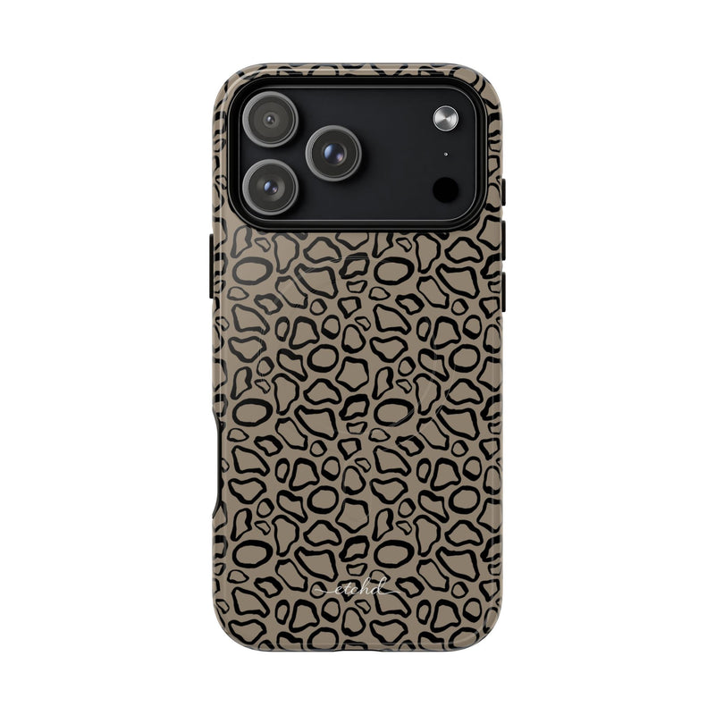 Abstract Print Taupe Magnetic Phone Case by etchd, view 31