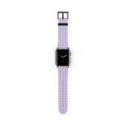 Lilac & Cream Gingham Cinturino per smartwatch