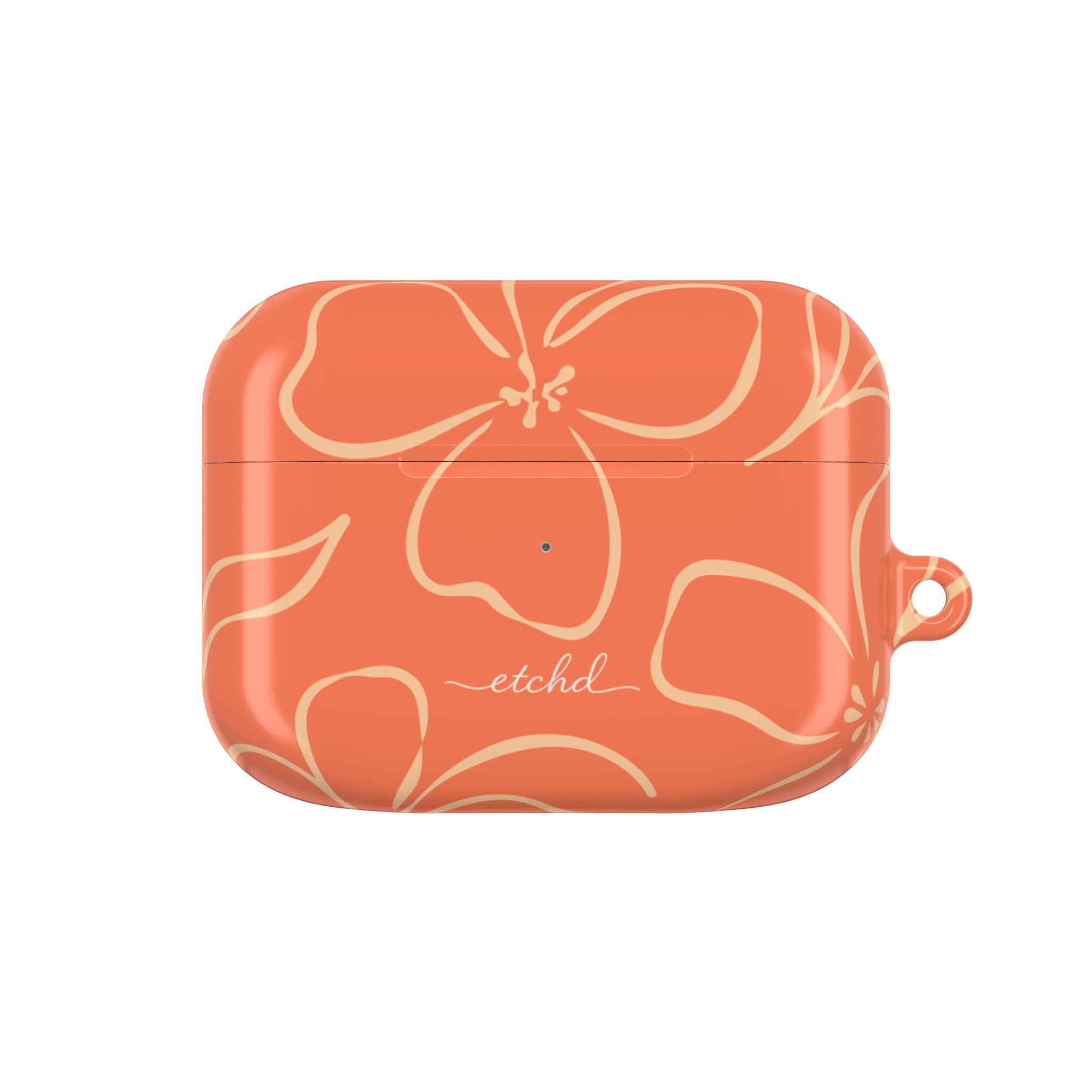 Coral & Peach Floral AirPod Case by etchd