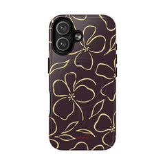 Plum & Butter Floral Magnetic Phone Case by etchd, view 25