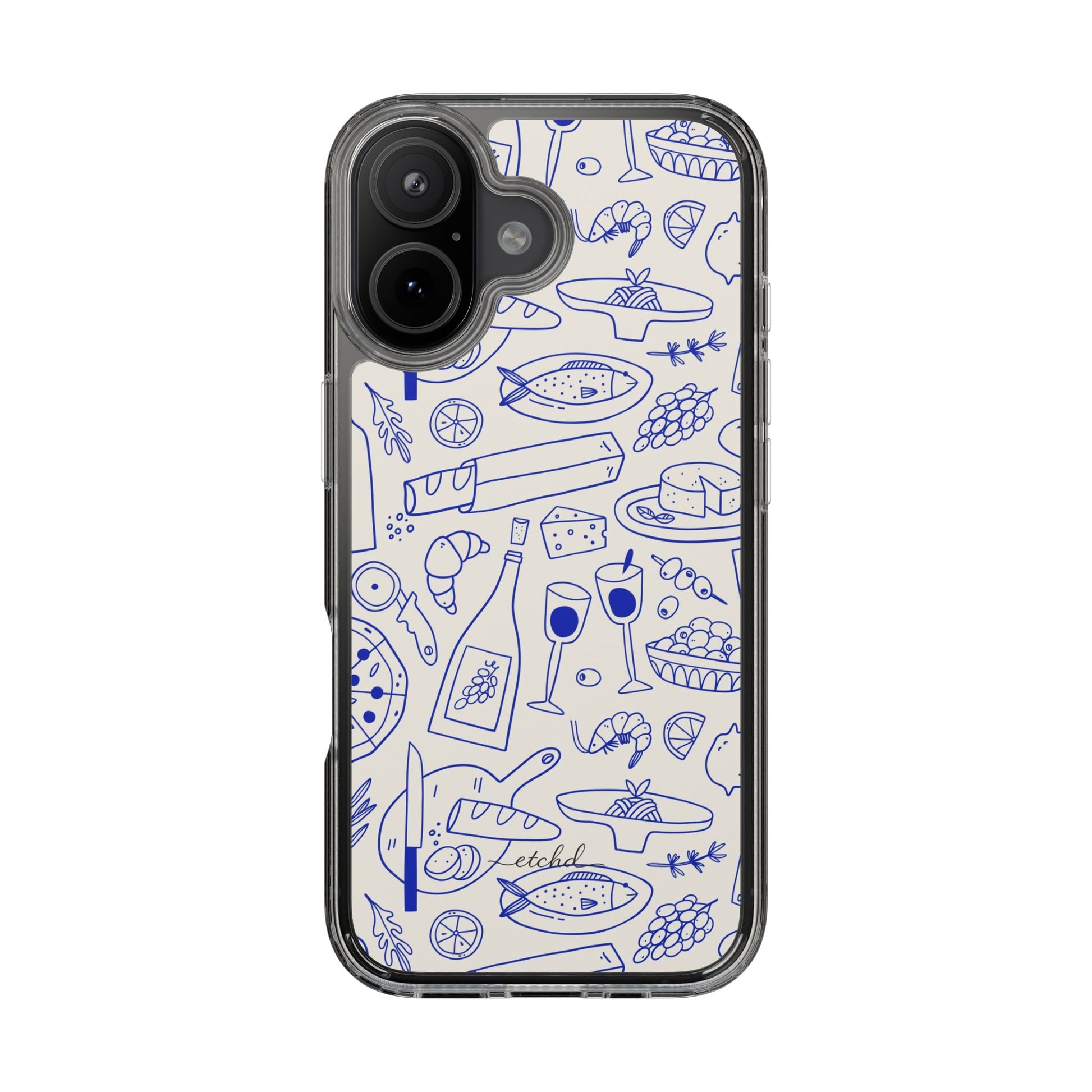 Food Pattern Clear Phone Case by etchd, view 35