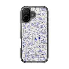 Food Pattern Clear Phone Case by etchd, view 35
