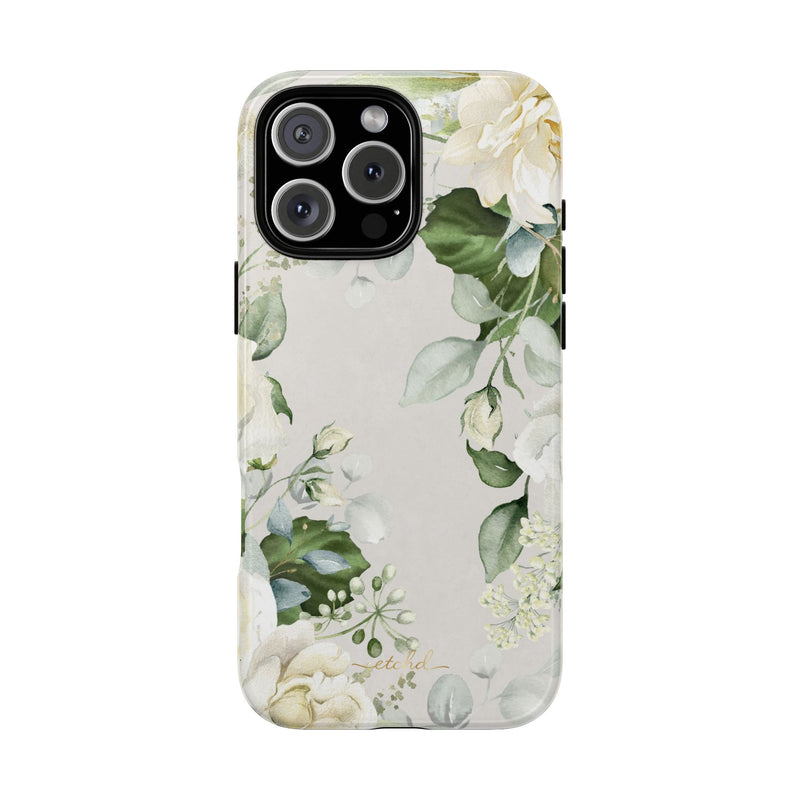 White Roses Phone Case by etchd