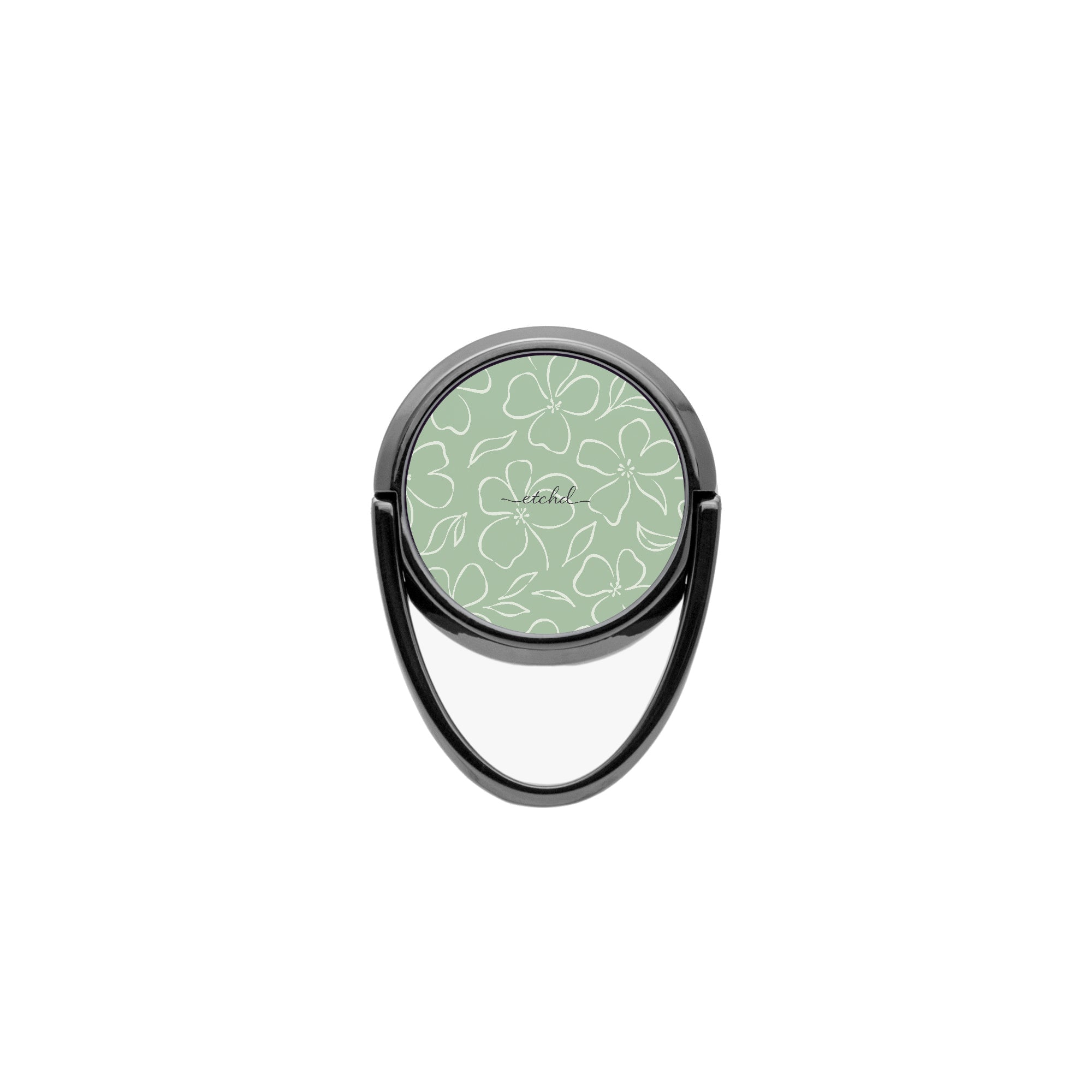 Sage & Cream Floral Phone Ring Holder by etchd, view 4