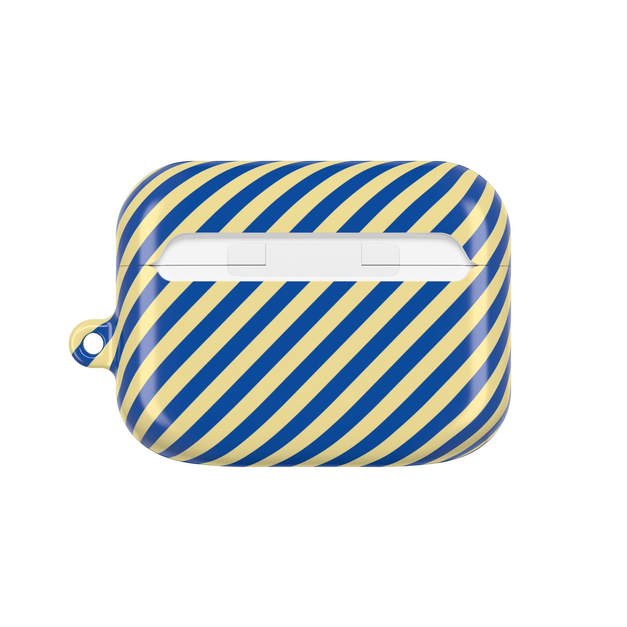 Cobalt & Butter Striped Diagonal AirPod Case by etchd, view 7