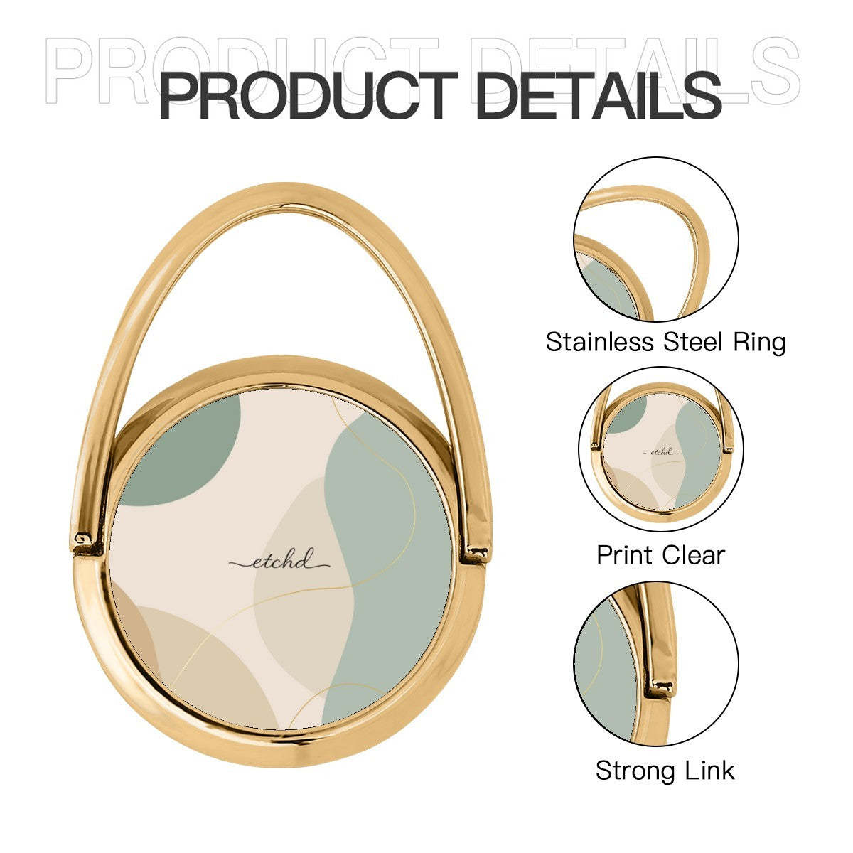 Earth Tone Hoop Ring Holder by etchd, view 5