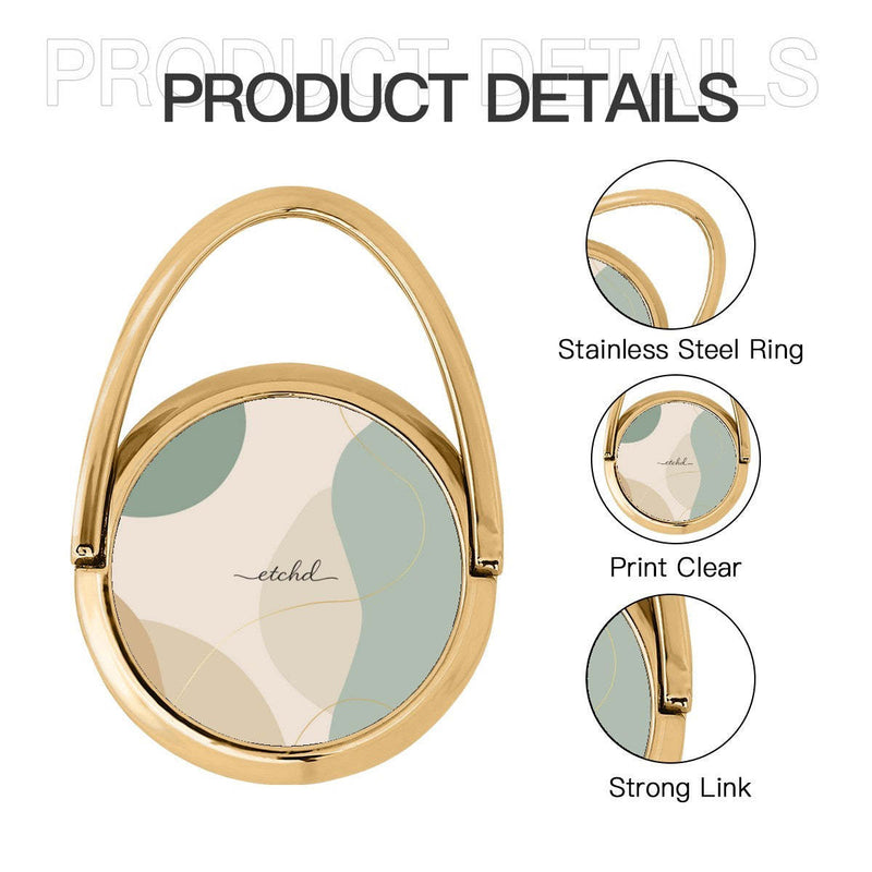 Earth Tone Drehbare Ring Handyhalterung-zoom-