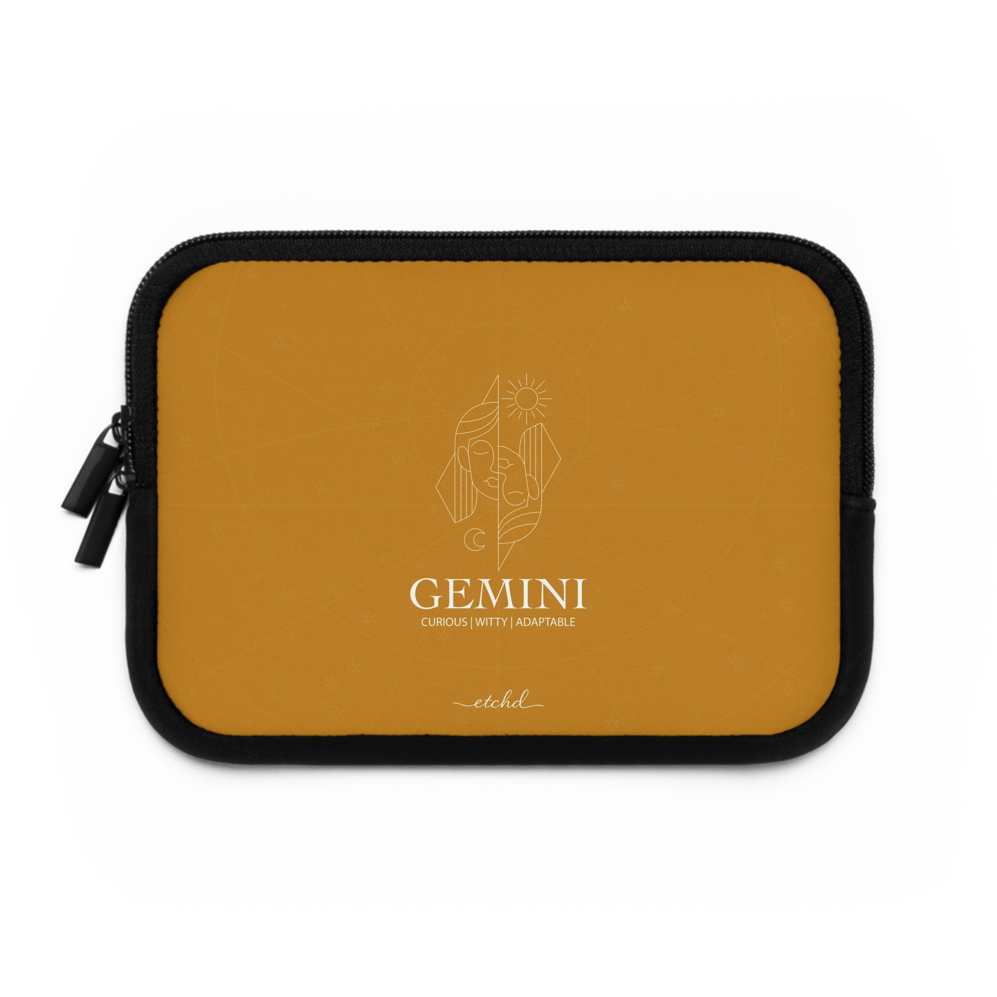 Gemini Laptop Sleeve by etchd, view 2