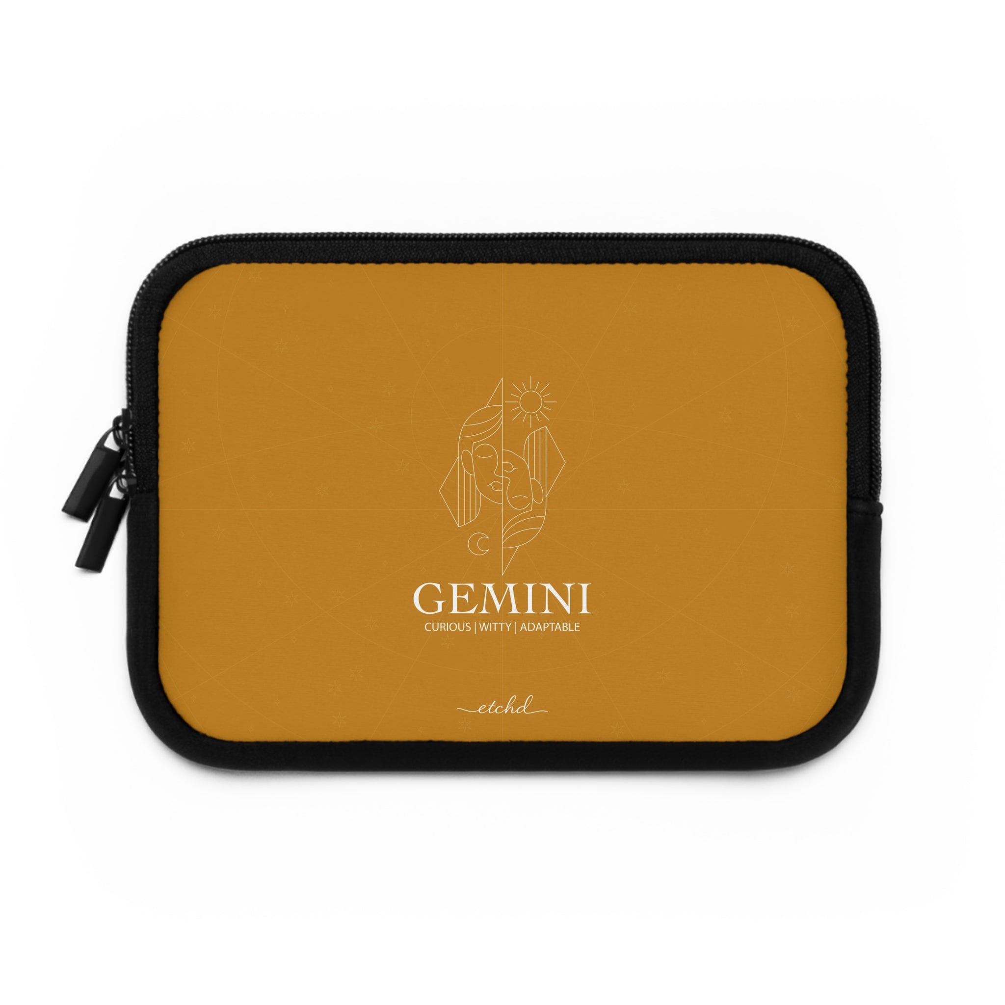 Gemini Laptop Sleeve by etchd, view 2