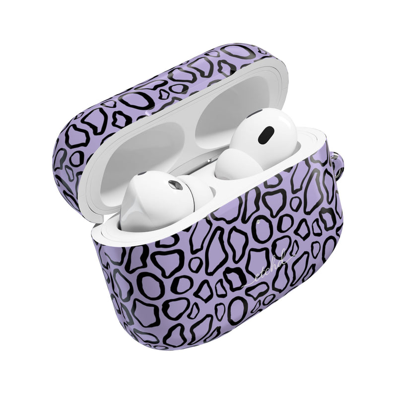 Abstract Print Lavender AirPod Case by etchd, view 9