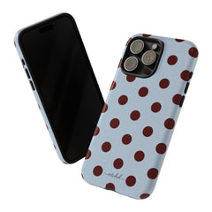 Blue & Cherry Polka Dot Phone Case by etchd, view 46