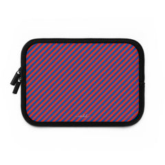 Cobalt And Poppy Diagonal Laptop Sleeve by etchd, view 2