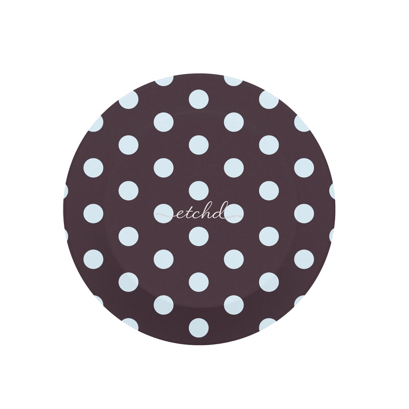 Blue And Plum Polka Dot Phone Grip And Stand-zoom-