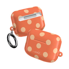 Peach & Coral Polka Dot AirPod Case by etchd, view 10