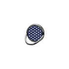 Cream & Navy Polka Dot Phone Ring Holder